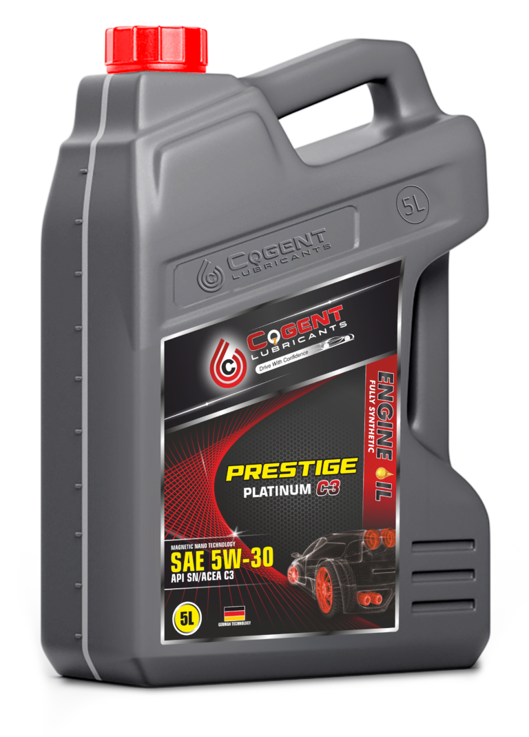 Cogent Protech Advance C3 5W-30 fully synthetic engine oil jug for gasoline and diesel vehicles with DPF systems.