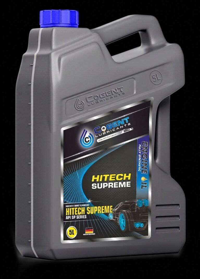 Premium 5L grey container of COGENT HITECH SUPREME SAE 10W-30 API SP SERIES Fully Synthetic Engine Oil.
